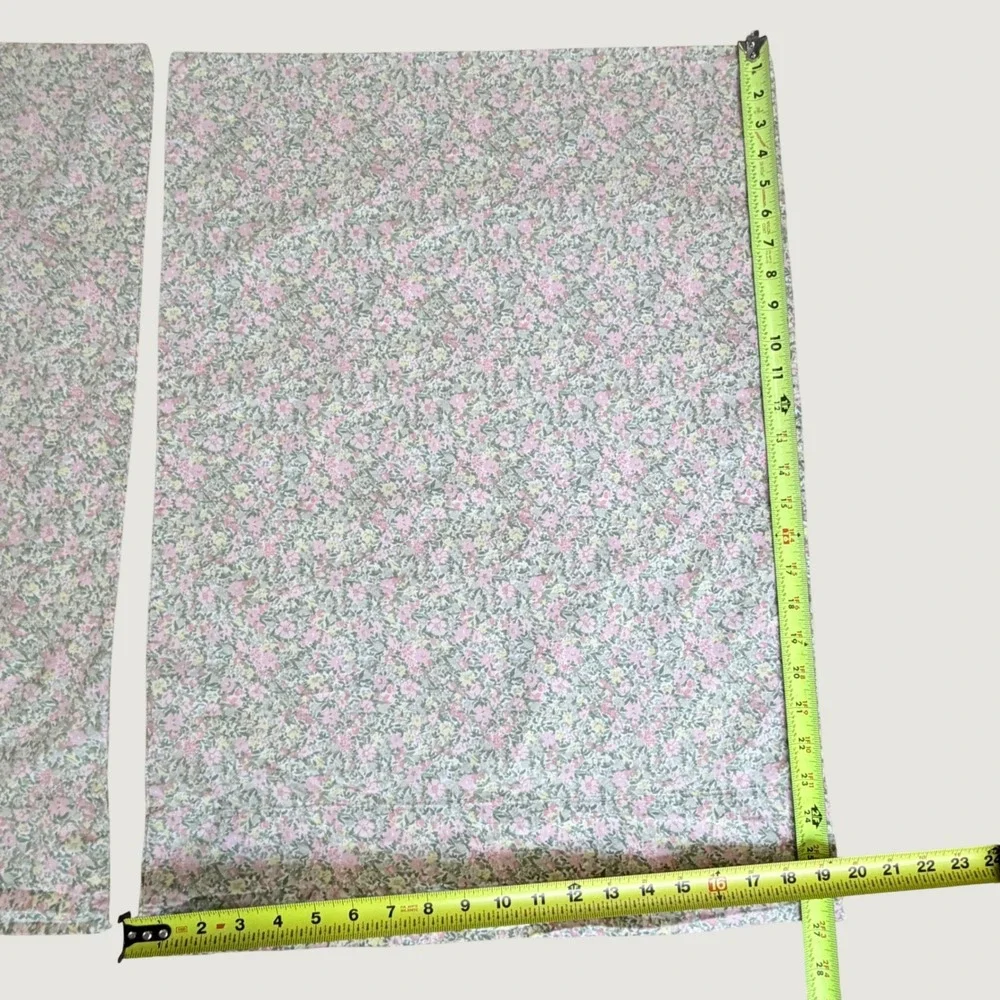 Laura Ashley Pink Ditsy Floral Cotton Pillowcase Set of 2 Cottagecore 19.5x27